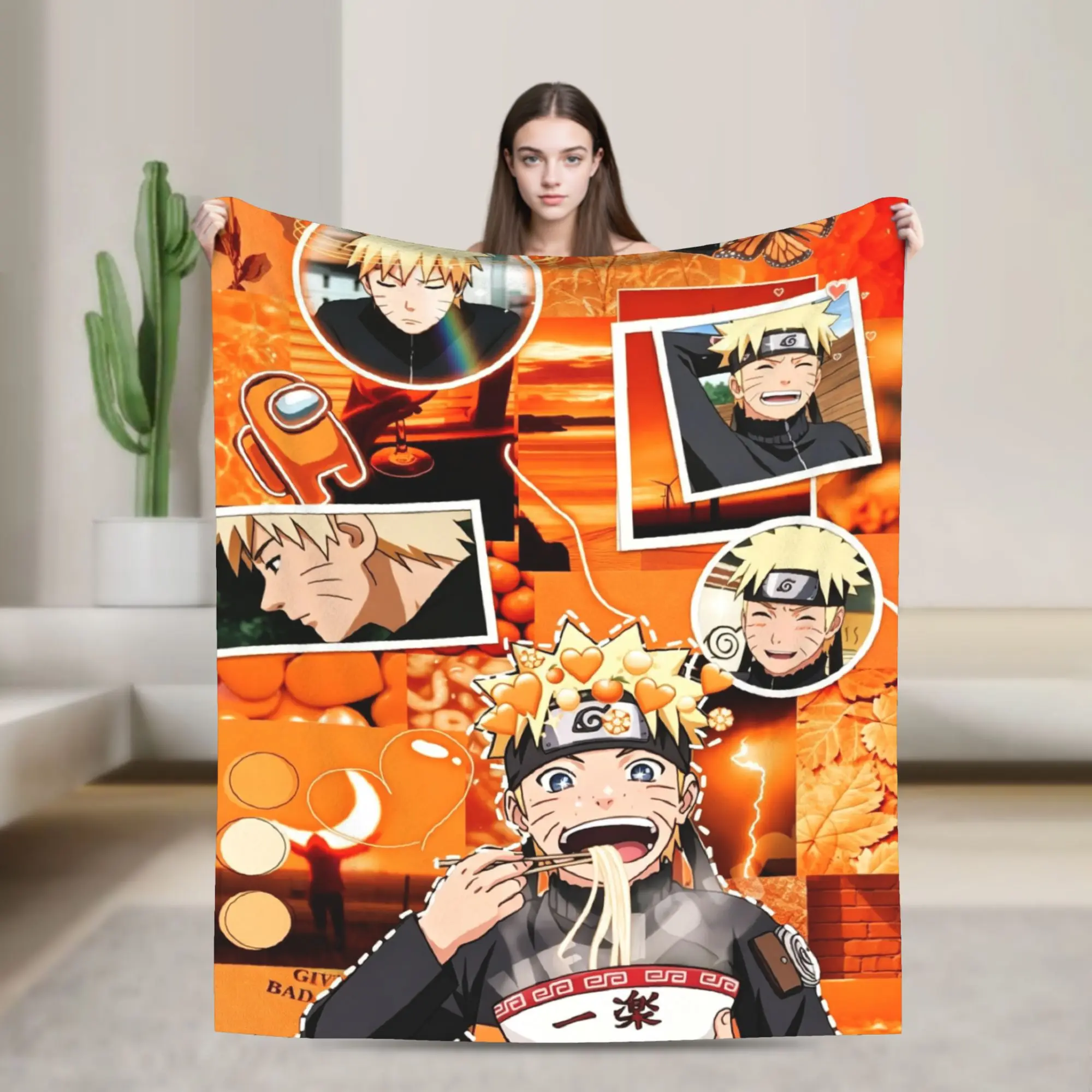 Luxurious Naruto Inspired Soft Fleece Blanket - Warm Flannel Manga Throw