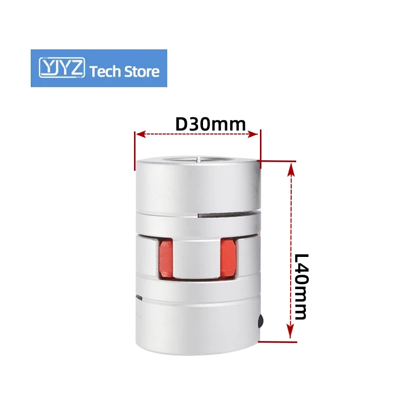 

1PCS XB30*40 Jaw Flexible Plum Shaft Coupling Stepper Motor Coupler D30 L40 inner hole 5/6/6.35/7/8/9/10/11/12/12.7/14mm