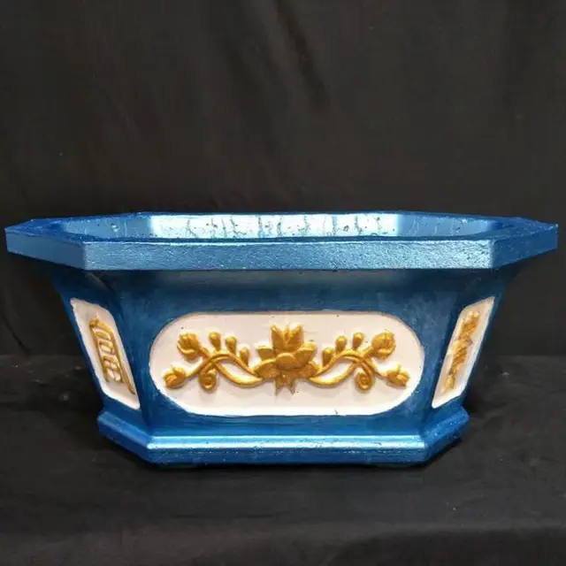 Téglalap Alakú Cement Virág Edény Penész Római Oszlop Európai Stílusú Bonsai Modell Nagy Kicsi Csiszolás Házi Készítésű - Image 3