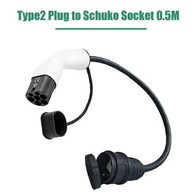 16A Portable EV Charging type2 to Schuko Socket EV Charging