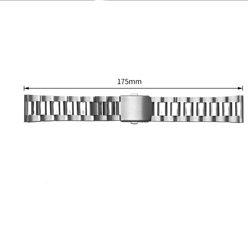 Elegant Stainless Steel Folding Buckle Watch Strap