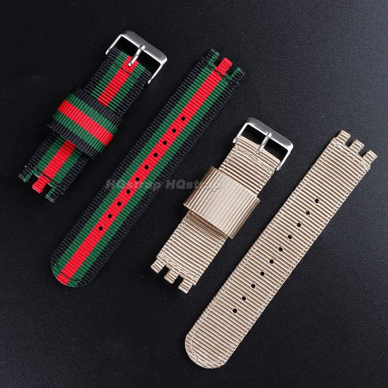Durable Nylon Canvas Watch Strap - Soft and Comfortable Universal Wristband Replacement in Multiple Sizes
