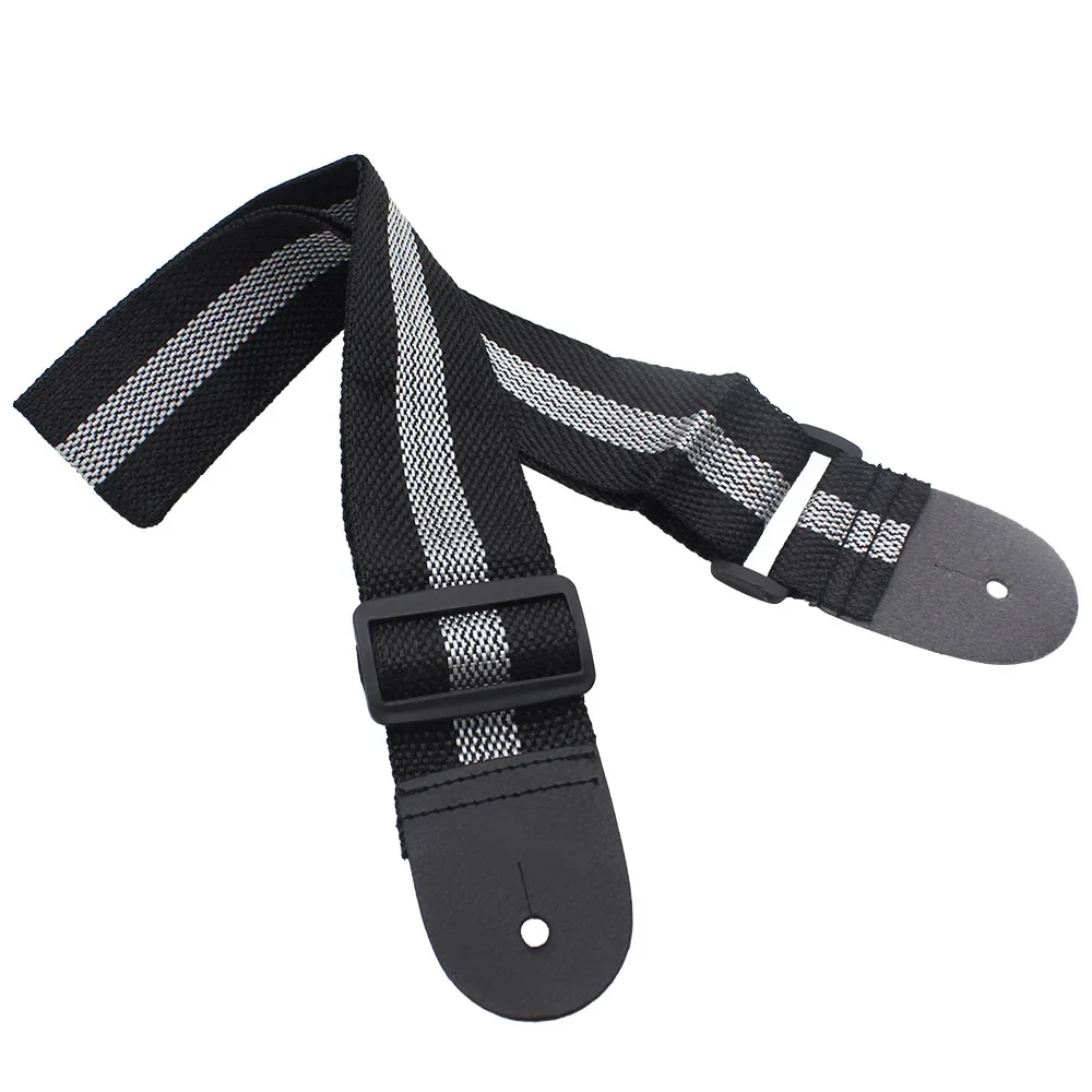 Multi-Color Adjustable Cotton Guitar Strap for Bass, Acoustic & Electric Guitars