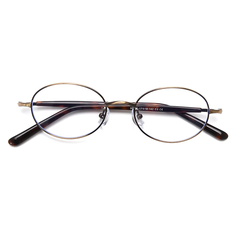 Eyeglasses Frames Eyeglass Frames Peekaboo korean retro oval glasses for Men and Women
