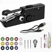 Mini Portable Handheld Sewing Machine Stitch Sew Needlework Cordless Clothes Electric Sewing Machine With Kit Accessorie! 1