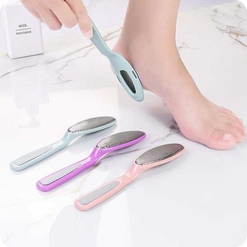 

Pedicure Rasp Foot File Stainless Steel Cracked Skin Callus Remover Dual Sided Dead Skin File Feet Massager Scrub Rub Care Tools