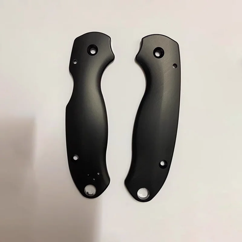 

1 Pair Curved Surface Black PEI Material Grip Handle Scales For Spyderco Para3 Paramilitary3 C223 Knifen DIY Make Accessory Part