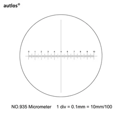 Precision 0.1mm Cross Scale Ruler (1PC Diameter 26mm)