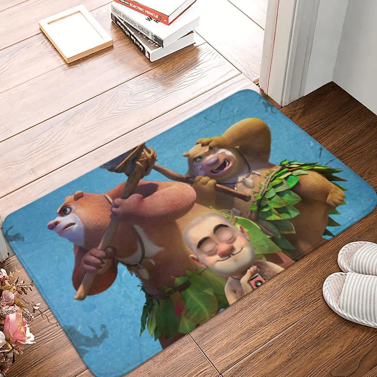 Dance Bath Mat Boonie Bears Doormat Living Room Carpet Entrance Door Rug Home Decoration