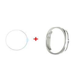 Enhanced Protective Glass+PC Case for Samsung Galaxy Watch - Hollow Hard Design (Titanium Gold)