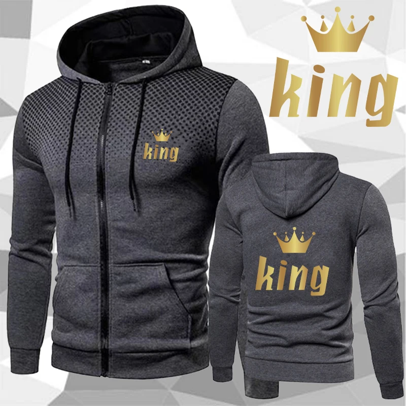 Men Printing Hoodies Casual Gym Sweatshirts Outdoor Sportwear Fashion Hoodie Autumn Winter Spring Fleece Zipper Jackets S-4XL daf trucks company trucker printing fashion 2023 new man s gradual color hoodies casual slim sweatshirts sweatpants 2 piece set