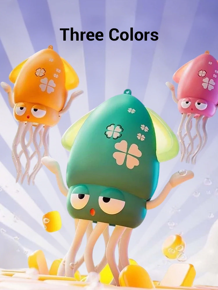 ABS Electronic Dancing Squid Toy with Light and Music