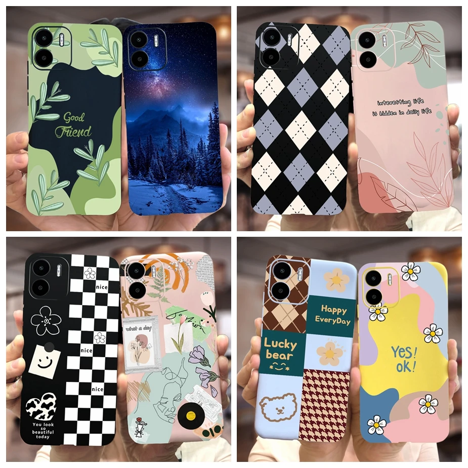 Per Xiaomi Redmi A2 Case Redmi A2 + Bumper Elegante Custodia Per Telefono Verniciata Artistica Per Xiaomi Redmi A2 Plus Redmia2 Soft Fundas Coque Capa