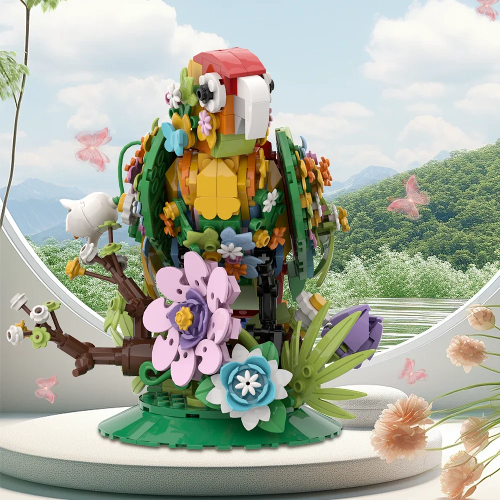 Moc Blumen Brid Modell Baustein Set DIY kreative Tier Ornamente dekorative zusammen gebaute Ziegel Spielzeug Kinder Geburtstags geschenk – Detail 10