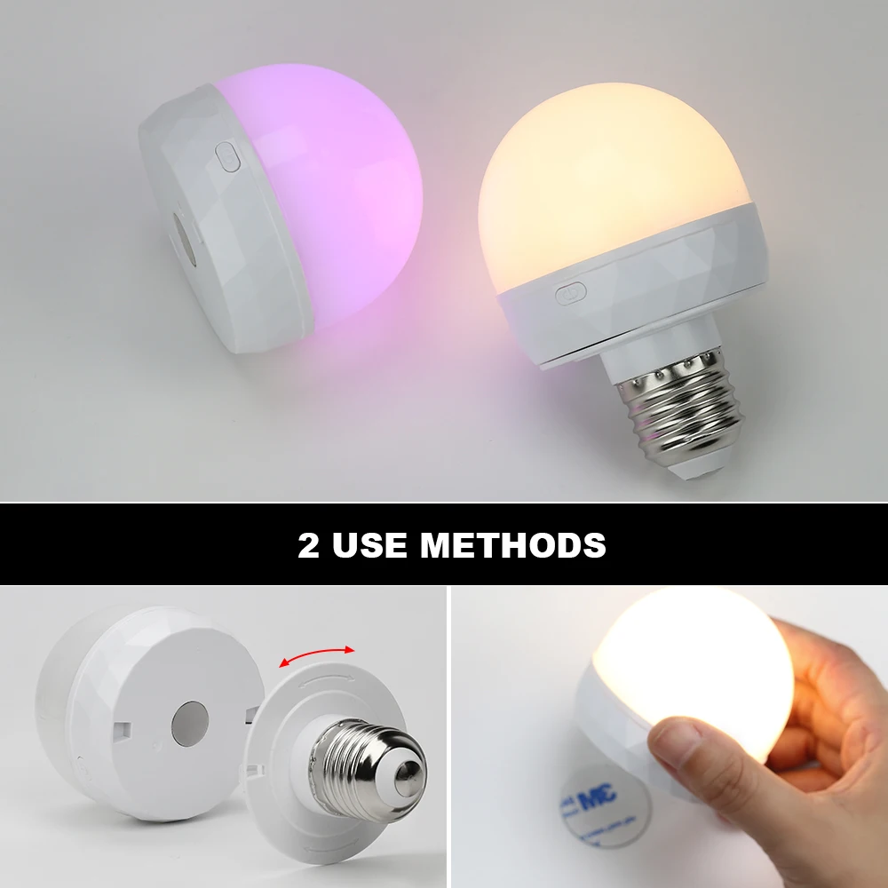 รูปสินค้า หลอดไฟ RGB ปรับสีได้ USB พร้อมรีโมท