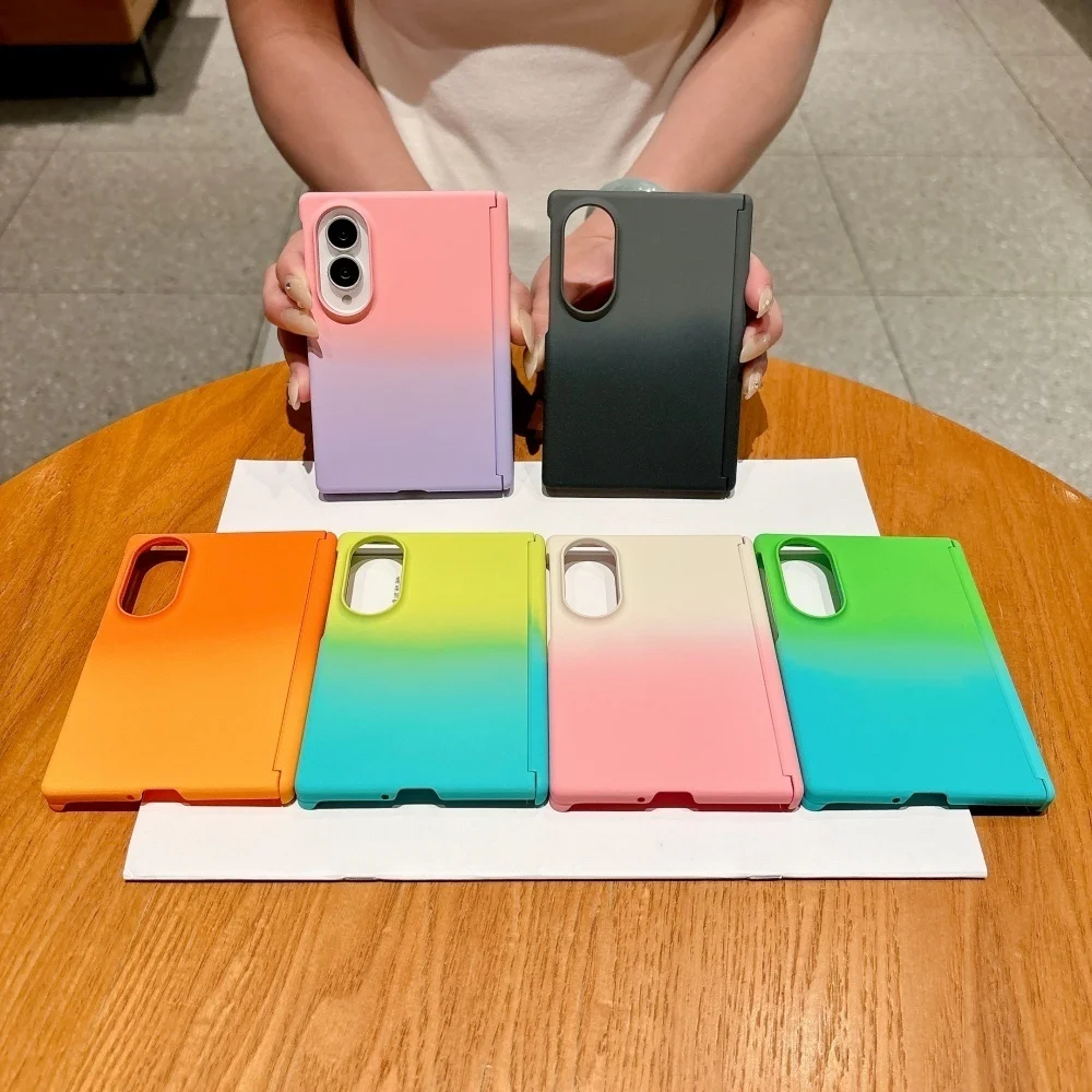 Luxury Gradient Double Color Matte Shockproof Hard PC Slim Frosted Case