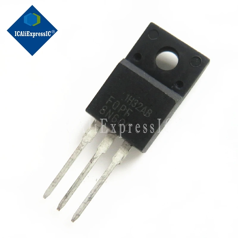 

10 шт./партия FQPF8N60C TO-220 8N60C 8N60 TO220 новый полевой транзистор