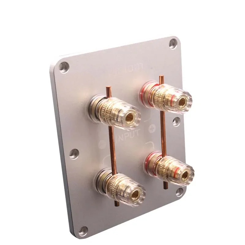 DLHiFi 4-Way 알루미늄 합금 오디오 스피커 순수 구리 터미널 소켓, 바인..