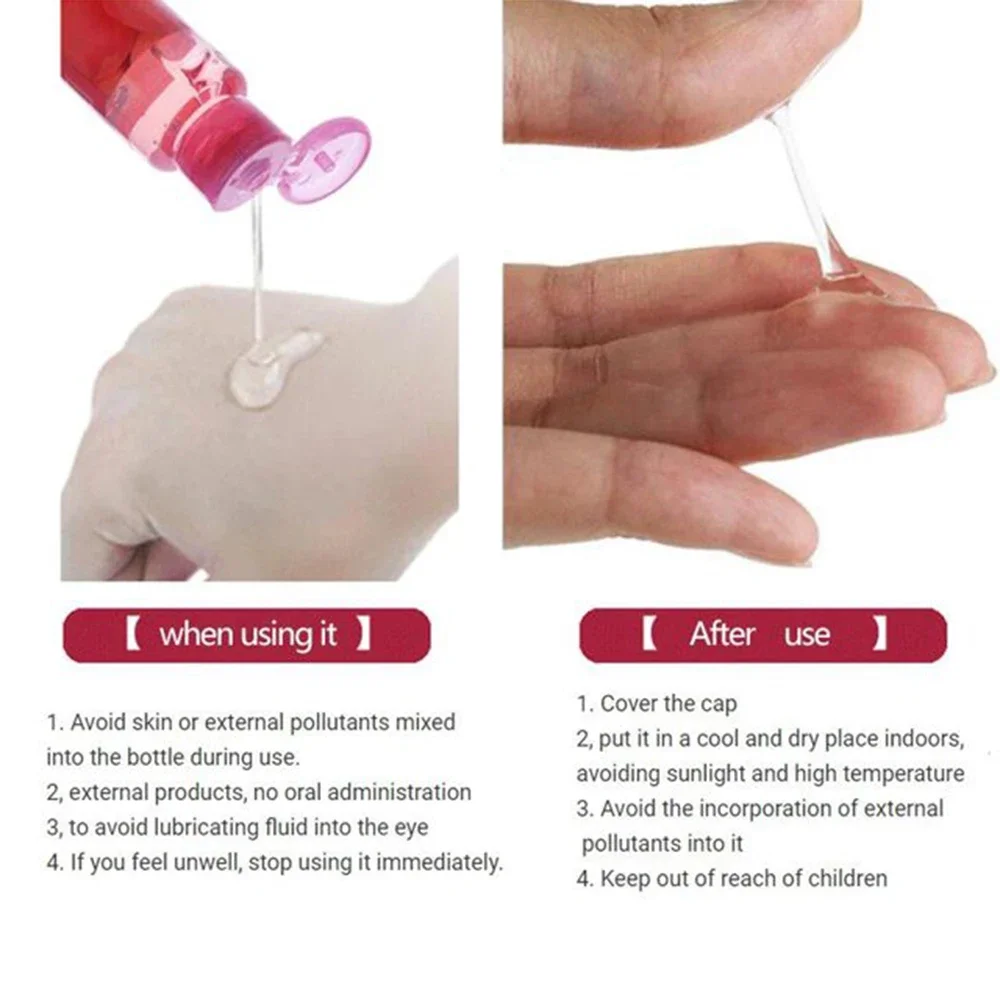 Sex Lubricant Strawberry Flavor Water Based Oral Anal Lubrication Masturbation Vagina Orgasm Gel Easy to Clean