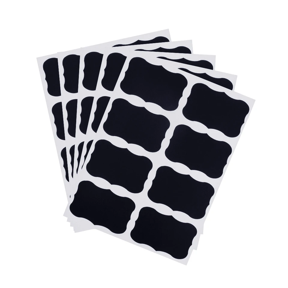 32 Piece Waterproof Chalkboard Labels Set for Jars