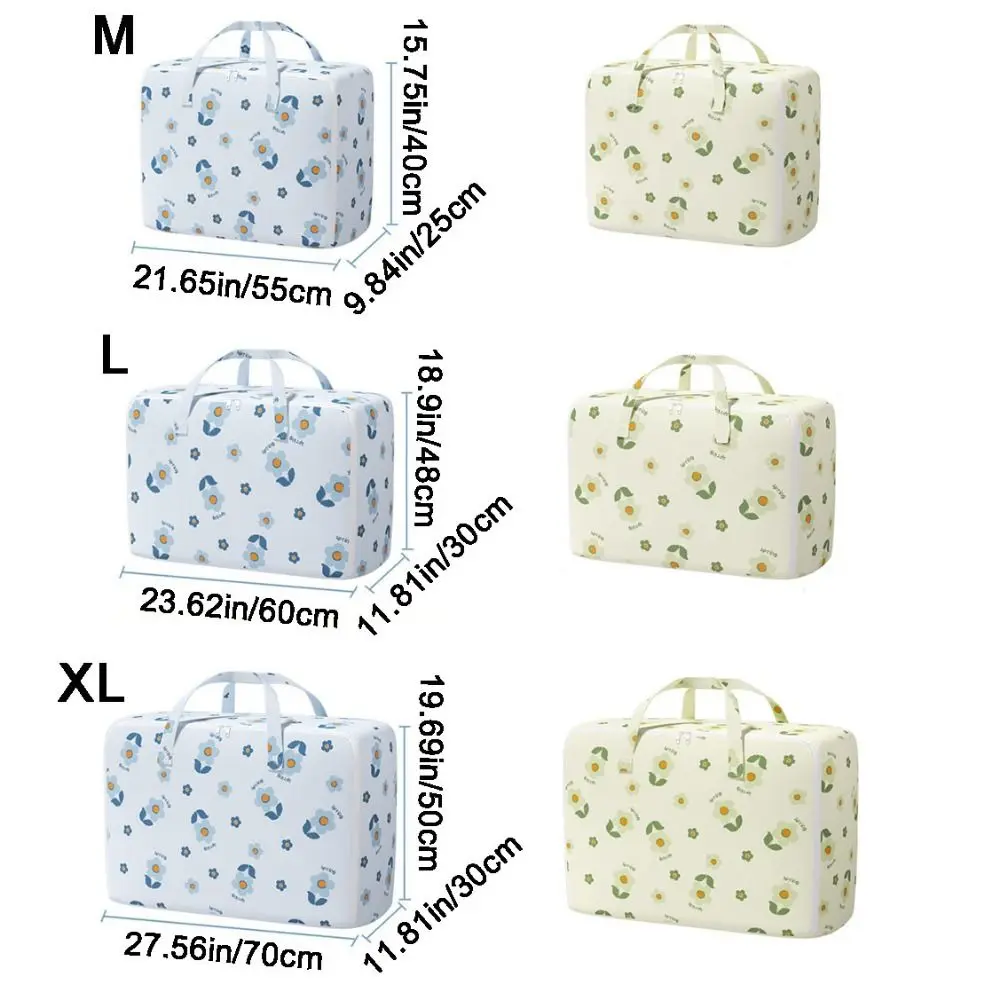 Non-Woven Quilt Clothes Storage Bag Foldable Duvet Clothes Organizer Large Capacity Closet Storage Bag 6
