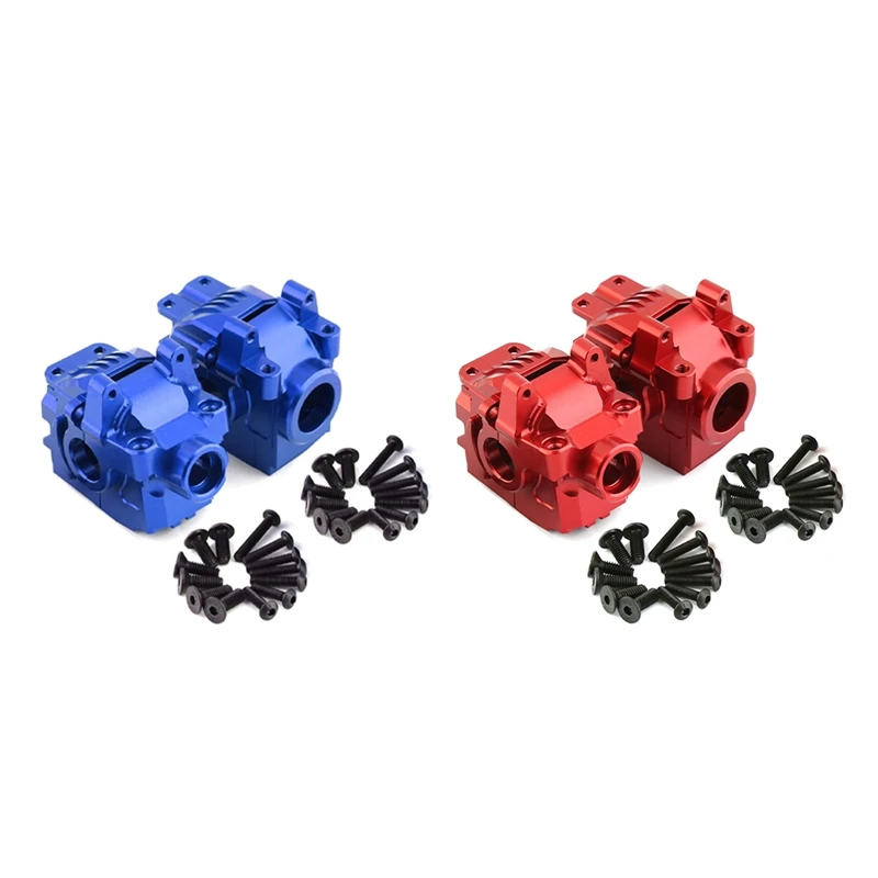 

FBIL-Metal Front And Rear Differential Housing For 1/10 Traxxas Slash 4X4 VXL Rustler Stampede Hoss RC Car Parts