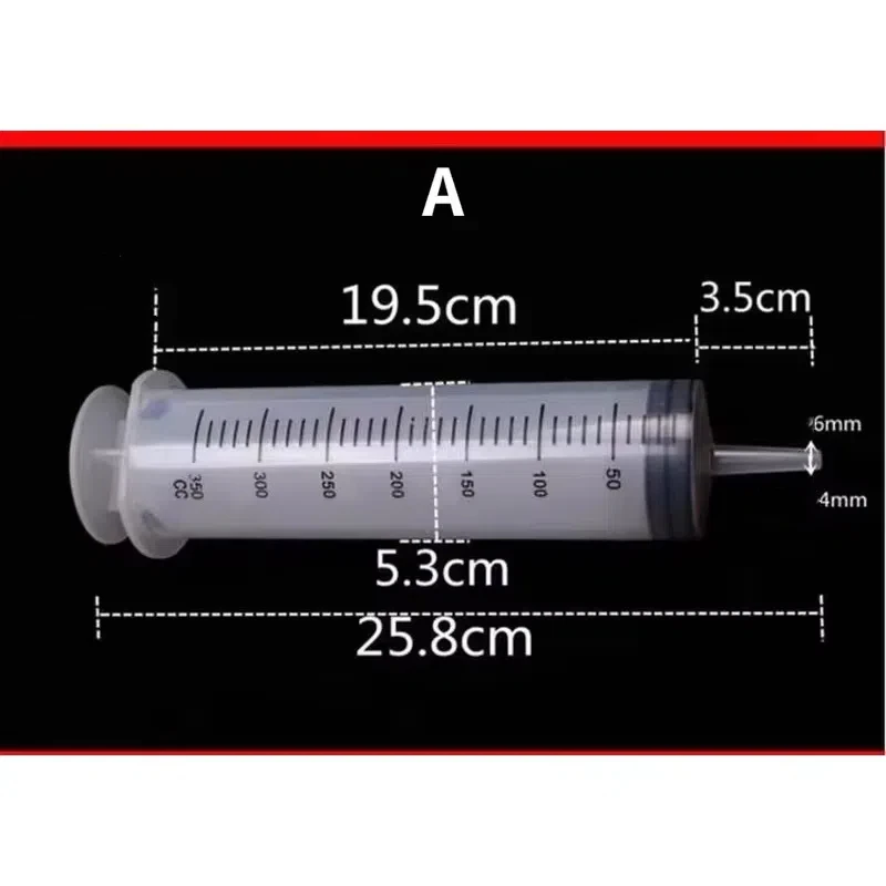 350ml/500ml Pet Animals Feeding Large Capacity Enema Syringe Large Syringe Reusable Pump Measuring with Scale Big Syringe