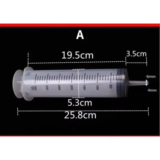 350ml/500ml Pet Animals Feeding Large Capacity Enema Syringe Large Syringe Reusable Pump Measuring with Scale Big Syringe 6