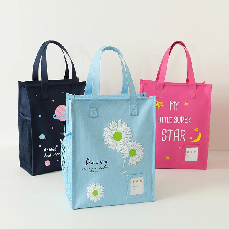 حقيبة حمل جديدة للكتب المدرسية والواجبات المنزلية بنمط الرسوم المتحركة، سعة كبيرة، مناسبة للطلاب