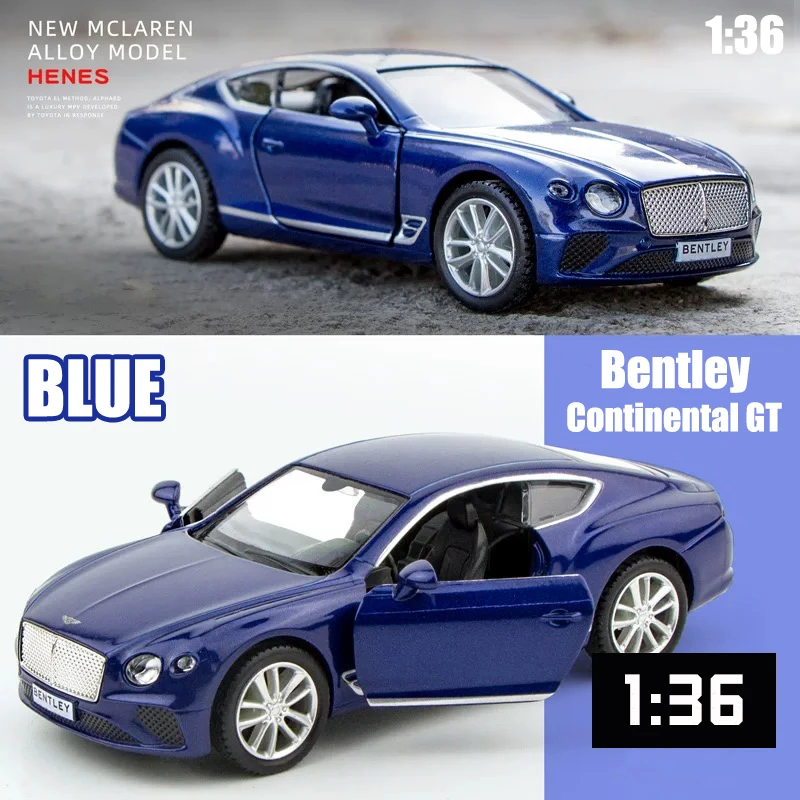 

Модель спортивного автомобиля Bentley Continental GT V8 в масштабе 1:36, подарок, литый металлический автомобиль, спортивный автомобиль, игрушечный автомобиль для коллекции для детей F220