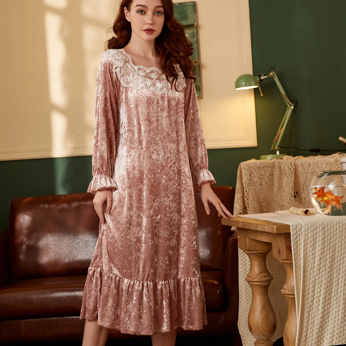 Women's Cotton Nightgown Women's Night Dress Sexy Nightdress