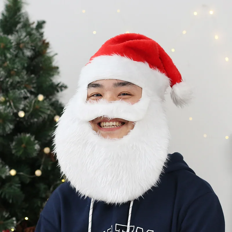 Christmas Decorations Upscale Gold Adult with Beard Santa Hat Cute Snowman Hat Navidad Decoracion Novedades