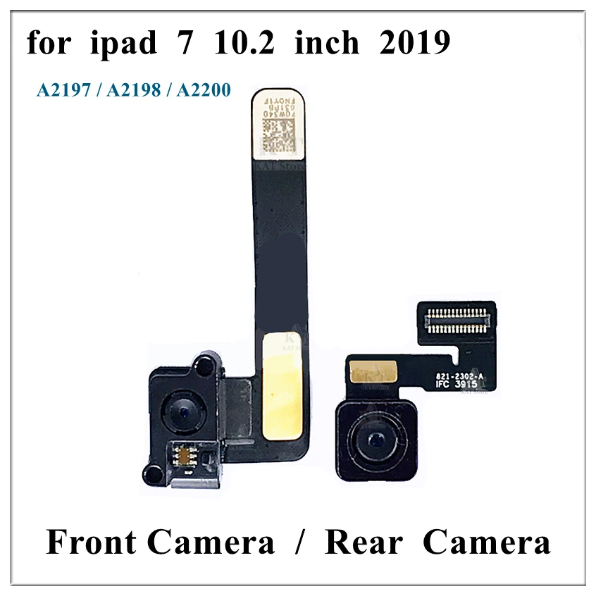 

5Pcs Rear Back Main Big Small Front Camera Cam Connector Module Flex Cable For iPad 7 10.2 Inch 2019 A2197 A2198 A2200