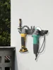 Angle Grinder Holder 2 Bay Multipurpose with Cord Hanger Wall Mount Bracket for Angle Grinders Garage Workspace Wrenches Cutters 4