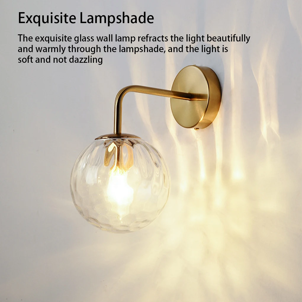 

Wall Light Glass Ball Lamp Home Decoration Bedroom Kitchen Accessories
