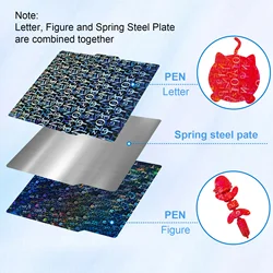 Enhanced Build Plate for 3D Printer - 257x257mm Spring Steel Sheet with PEI Coating (PEN)