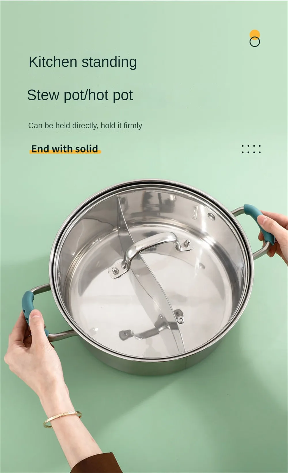 Description Picture 4 of item1~10PCS Silicone Pot Handle Cover Heat Insulation Covers Pot Ear Clip Steamer Casserole Pan Handle Holder Non-slip Kitchen Tool
