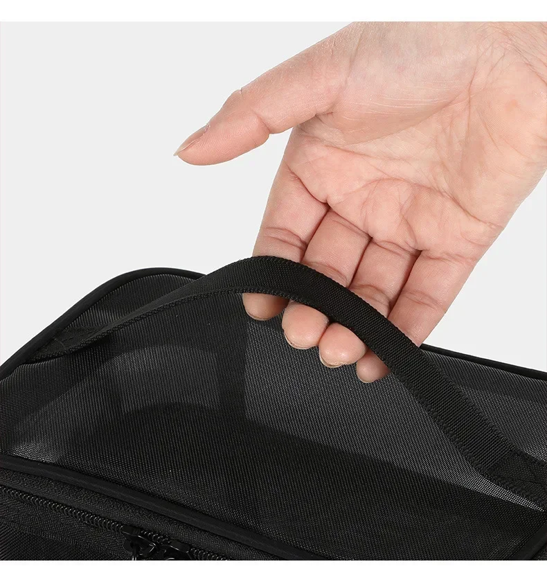 Women's Transparent Mesh Ideal for Cosmetics Makeup and Toiletries Kit for Travel Sales Success Make Up Organizer Bag