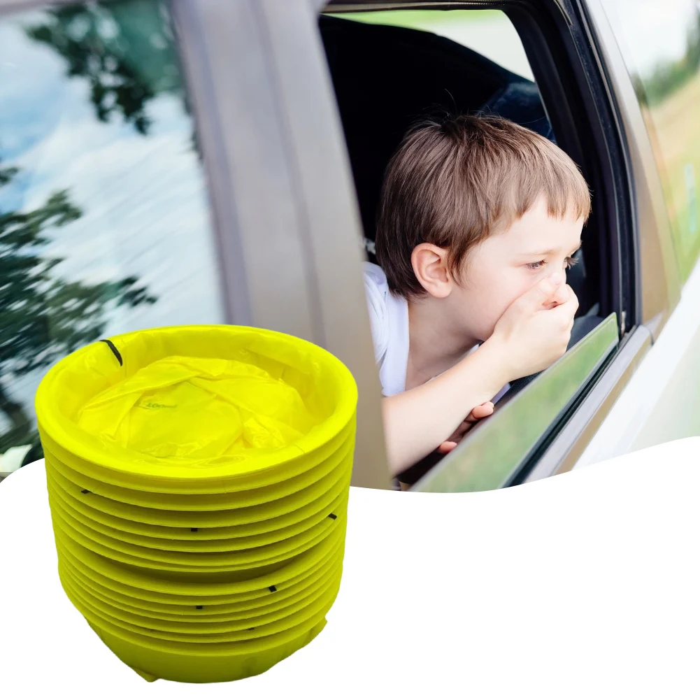 10Pcs Emesis Bag Disposable Vomit Bags Plastic Aircraft & Car Sickness Bag Multi-Functional for Travel Motion Sickness