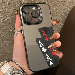 Shockproof Ultra - Thin Hard Protective Poker Design Phone Cover - SE 2020 Or SE 2022 (Black - 2G1081)