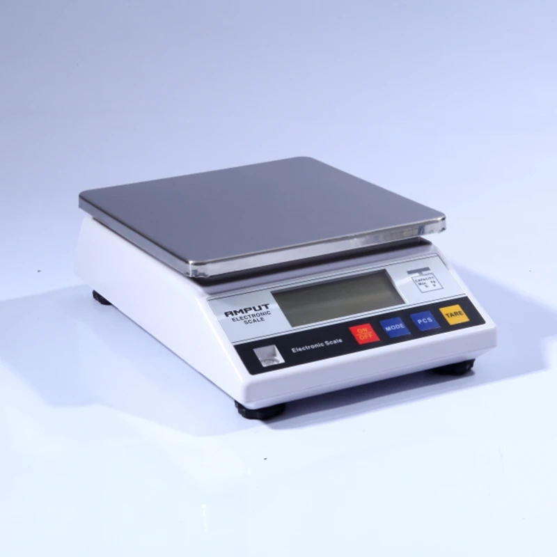 

AMPUT 3kg 0.1g Electronic Table Bench Scale 5kg LCD Household Digital Kitchen Scales 10kg*0.1 Adapter Weight Balance 13 Units