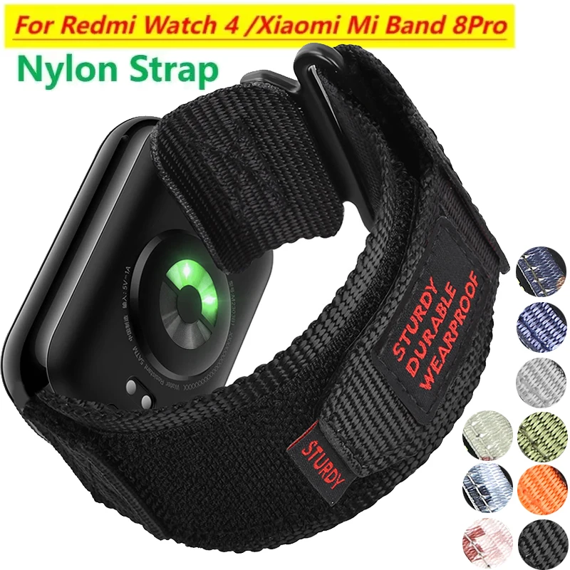 Enhanced Nylon Loop Sports Bracelet for Smartwatches - Adjustable and Replaceable Wristband