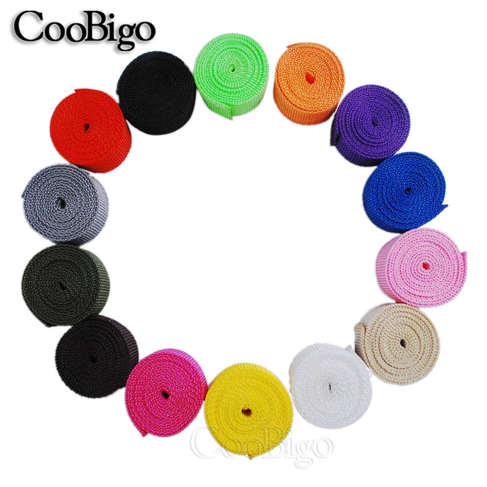 5yards 20mm bing Fabric Ribbon Band Tape Bag Strap DIY Belt Dog Collar Harness Backpack