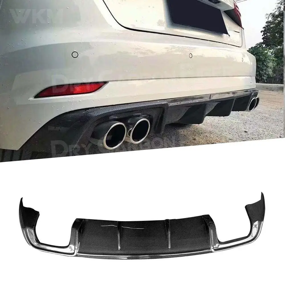Carbon Fiber Rear Bumper Extension For Audi A3 Sline S3 Hatchback