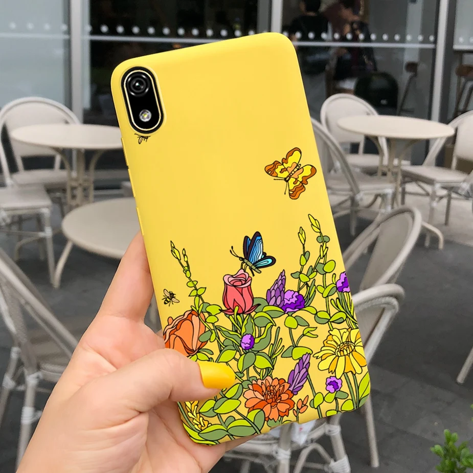 Stylish Painted Silicone Soft TPU Phone Case - Protective Back Cover Bumper