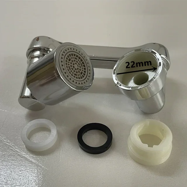 Multifunctional Rotary Extension Faucet 1080° Rotation Faucet Sprayer Dual Effluent Robot Arm Extension Faucets Aerator Bubbler 4