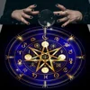 Psychedelic Starry Sky Tarot Tablecloth Altar Cloth Triple Moon Pentagrams Wheel Of The Zodiac Astrology Mandala Tarot Tapestry 5