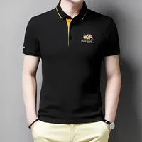 Polo décontracté à manches courtes pour hommes, haut confortable, brodé, personnalisé, mode, été 4