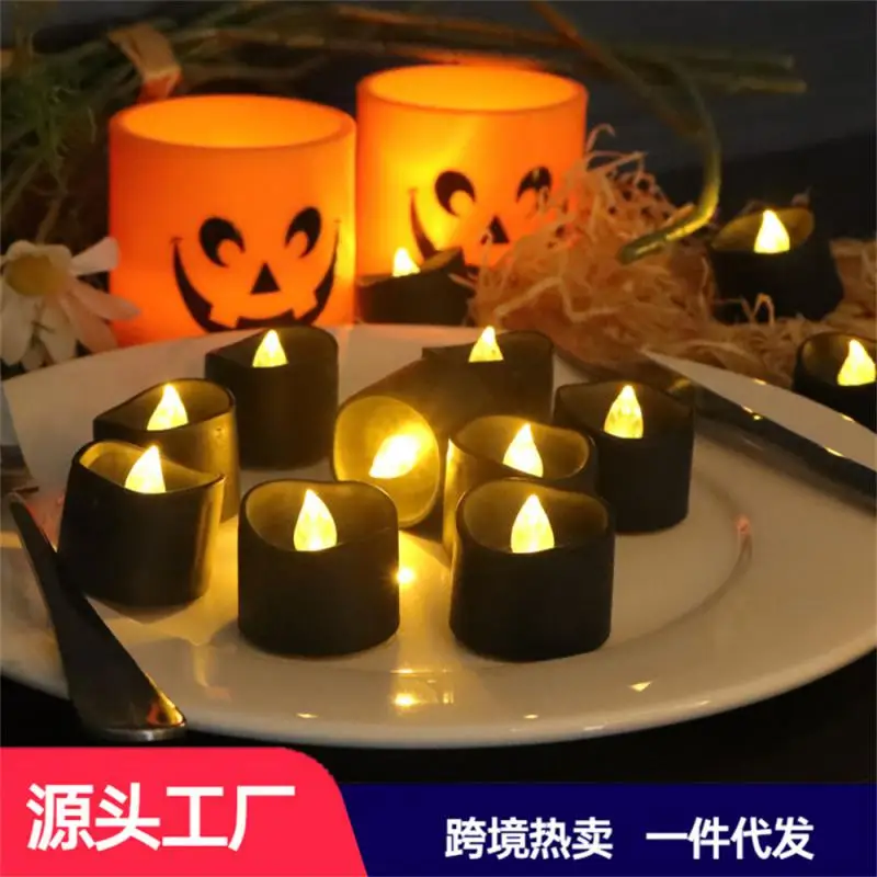 Black Halloween LED tealight Candle Emitting Color:1.5M 10Led 4 2
