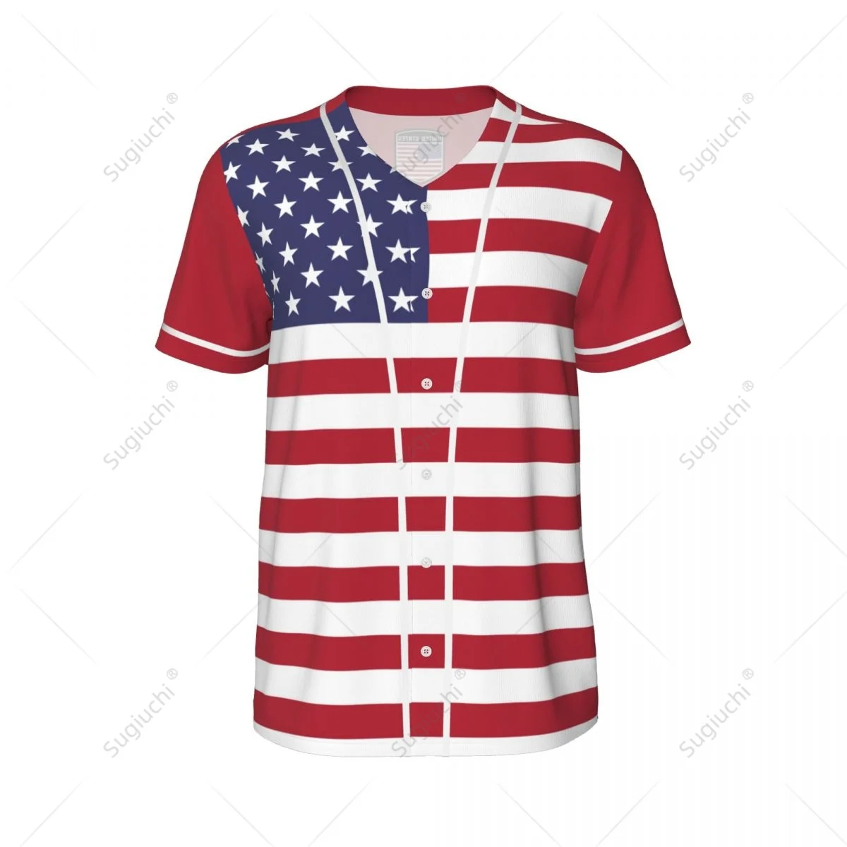 3D Printed United States USA America Flag Men Baseball Jerseys Mesh Sports T-shirt Tees Name Nunber